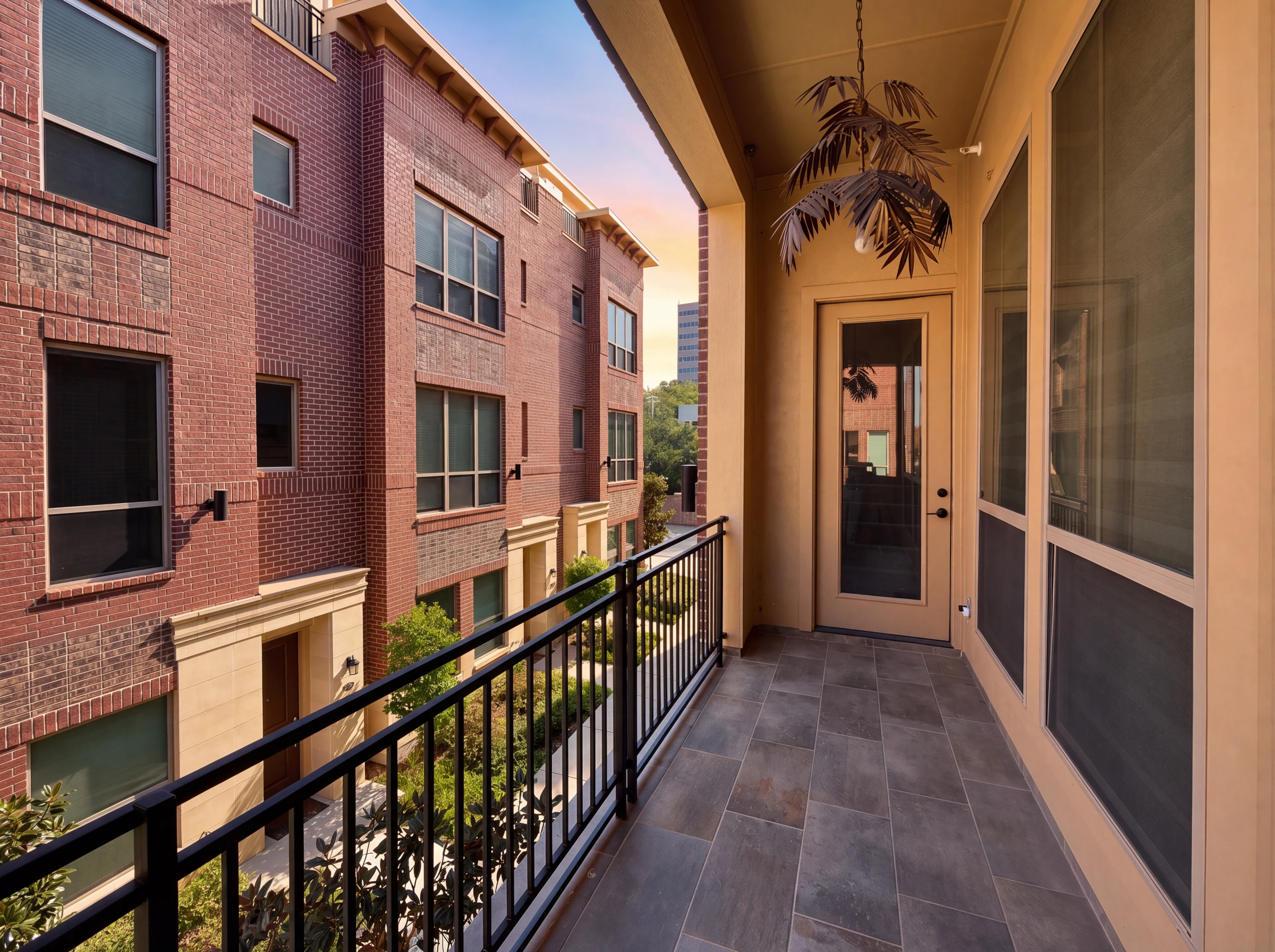 Covered balcony