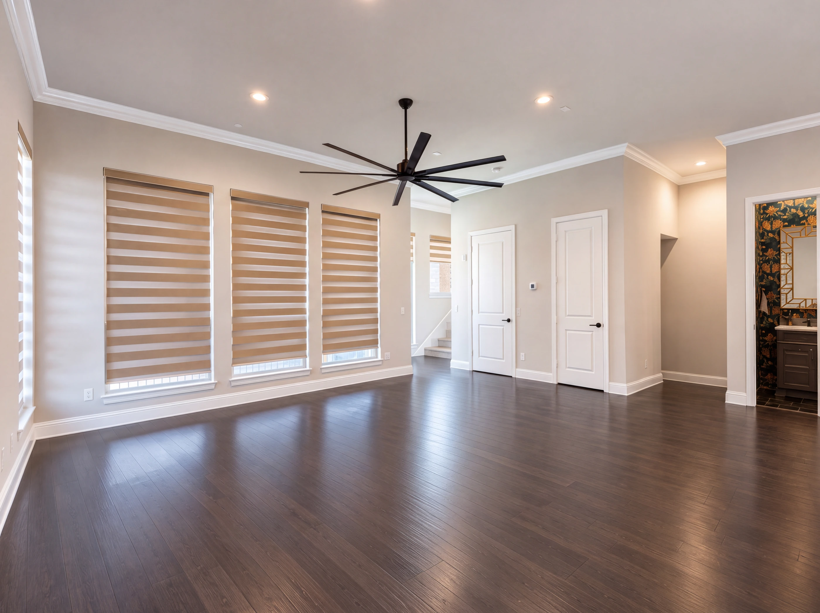 Living room with hardwood floors